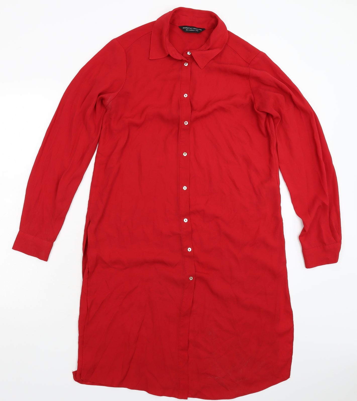 Dorothy Perkins Womens Red   Shirt Dress  Size 12