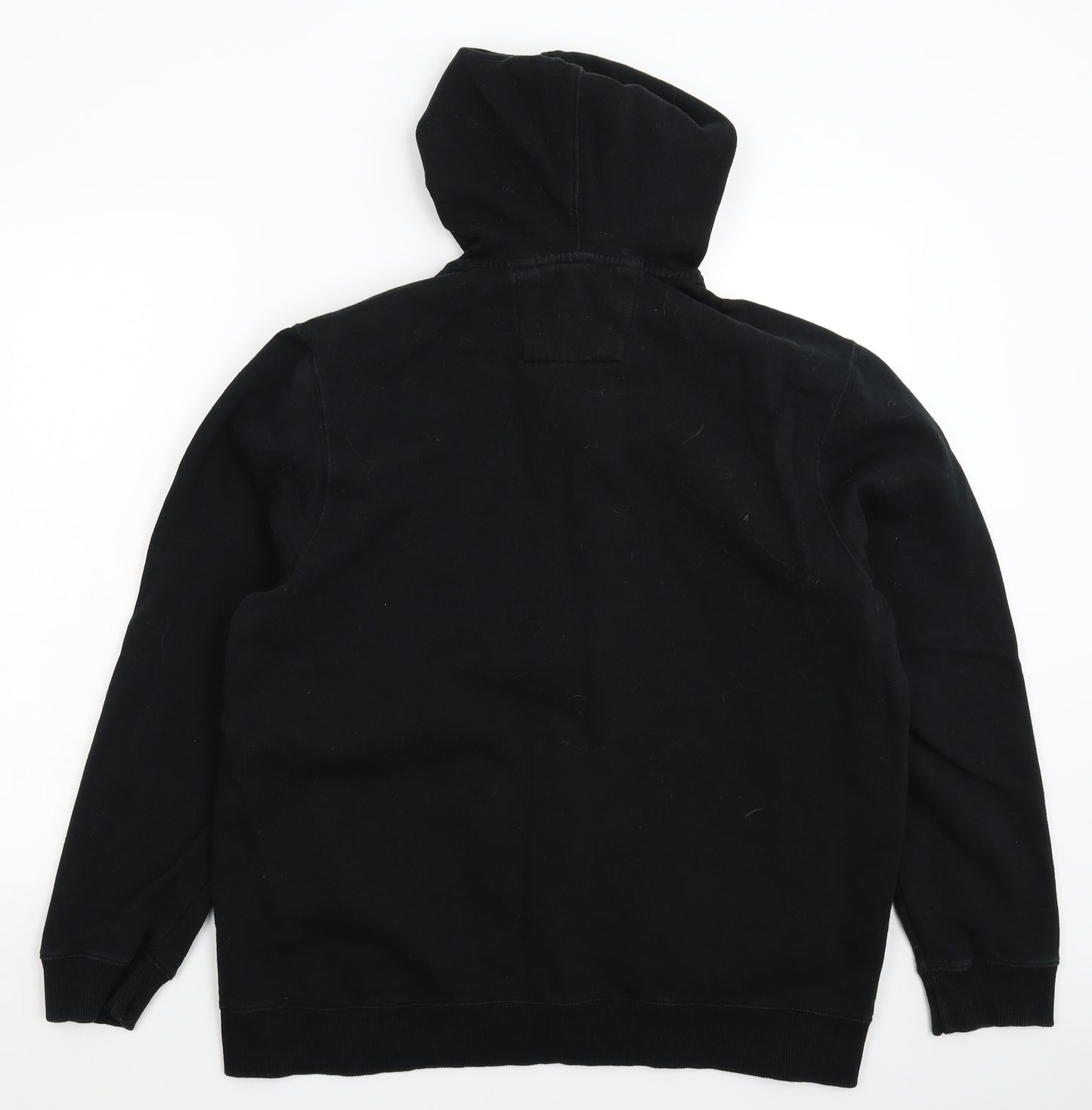 George Mens Black   Full Zip Hoodie Size L