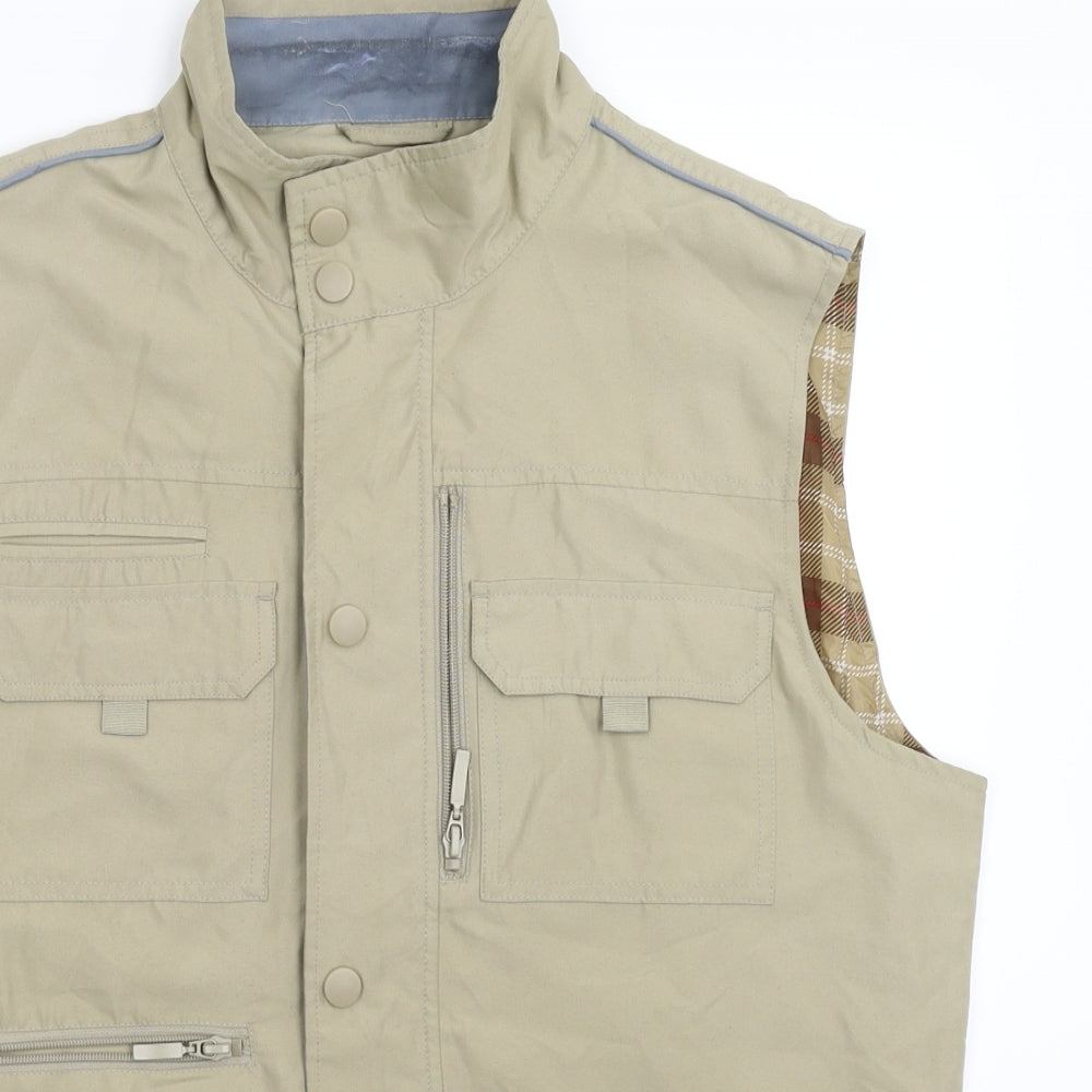Premier Mens Beige   Gilet Jacket Size M