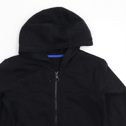George Boys Black   Full Zip Hoodie Size 12-13 Years