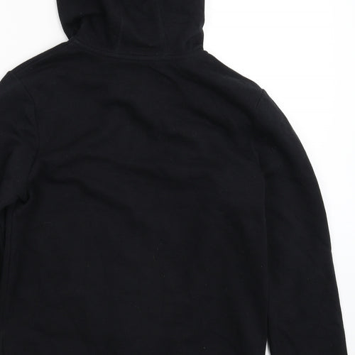George Boys Black   Full Zip Hoodie Size 12-13 Years