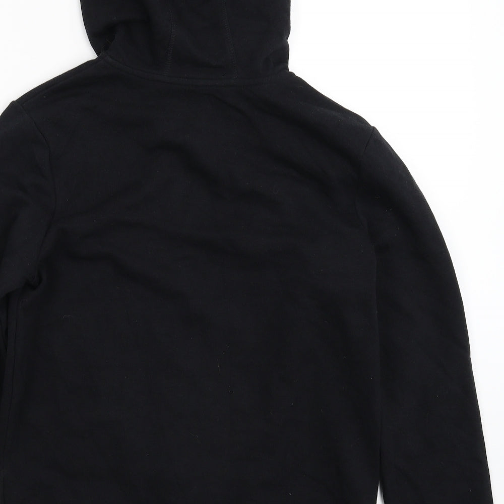 George Boys Black   Full Zip Hoodie Size 12-13 Years