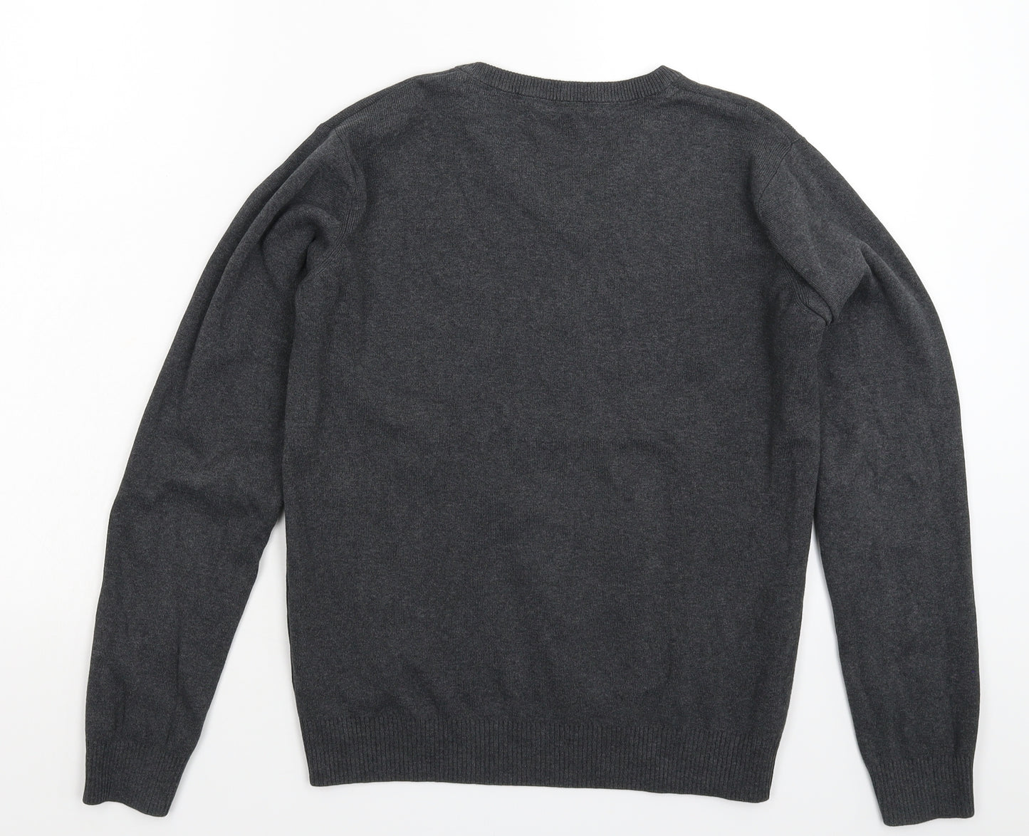 Marks and Spencer Boys Grey  Knit Pullover Jumper Size 14-15 Years