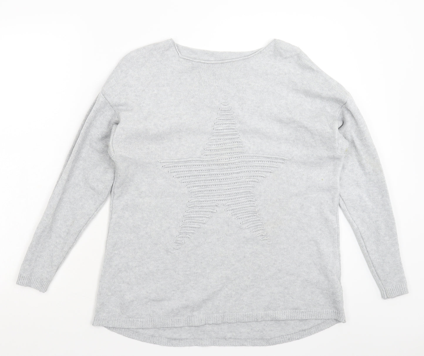 Preworn Womens Grey  Knit Pullover Jumper Size L