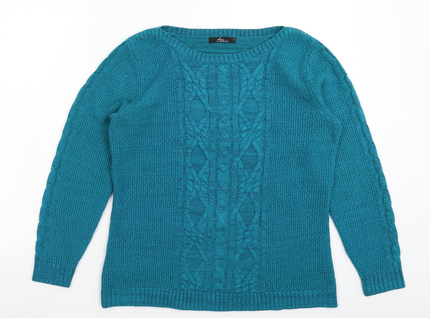 BM Womens Blue  Knit Pullover Jumper Size S