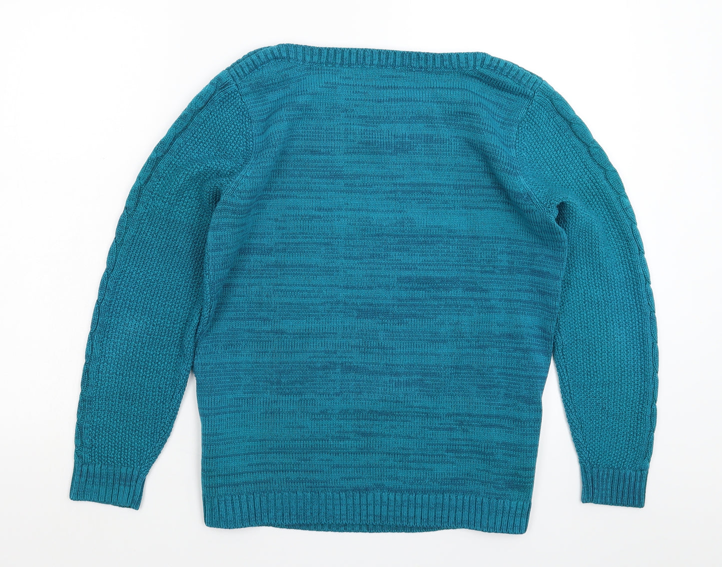 BM Womens Blue  Knit Pullover Jumper Size S