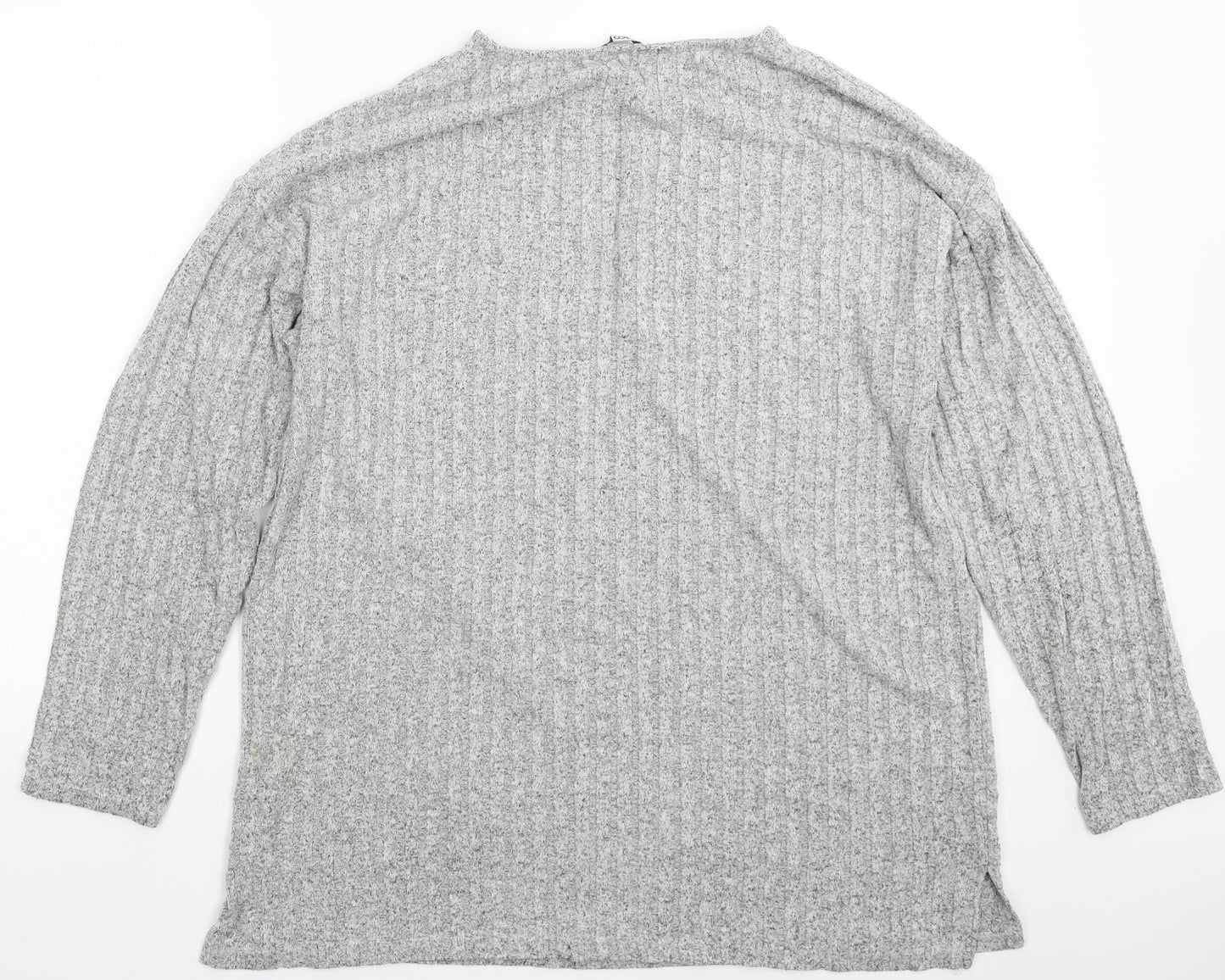 Pep&Co Womens Grey  Knit Pullover Jumper Size 18