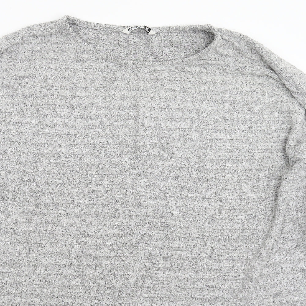 Pep&Co Womens Grey  Knit Pullover Jumper Size 18
