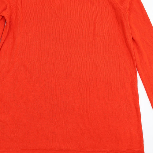 ASOS Womens Orange  Knit Jumper Dress  Size 12  - Oversized