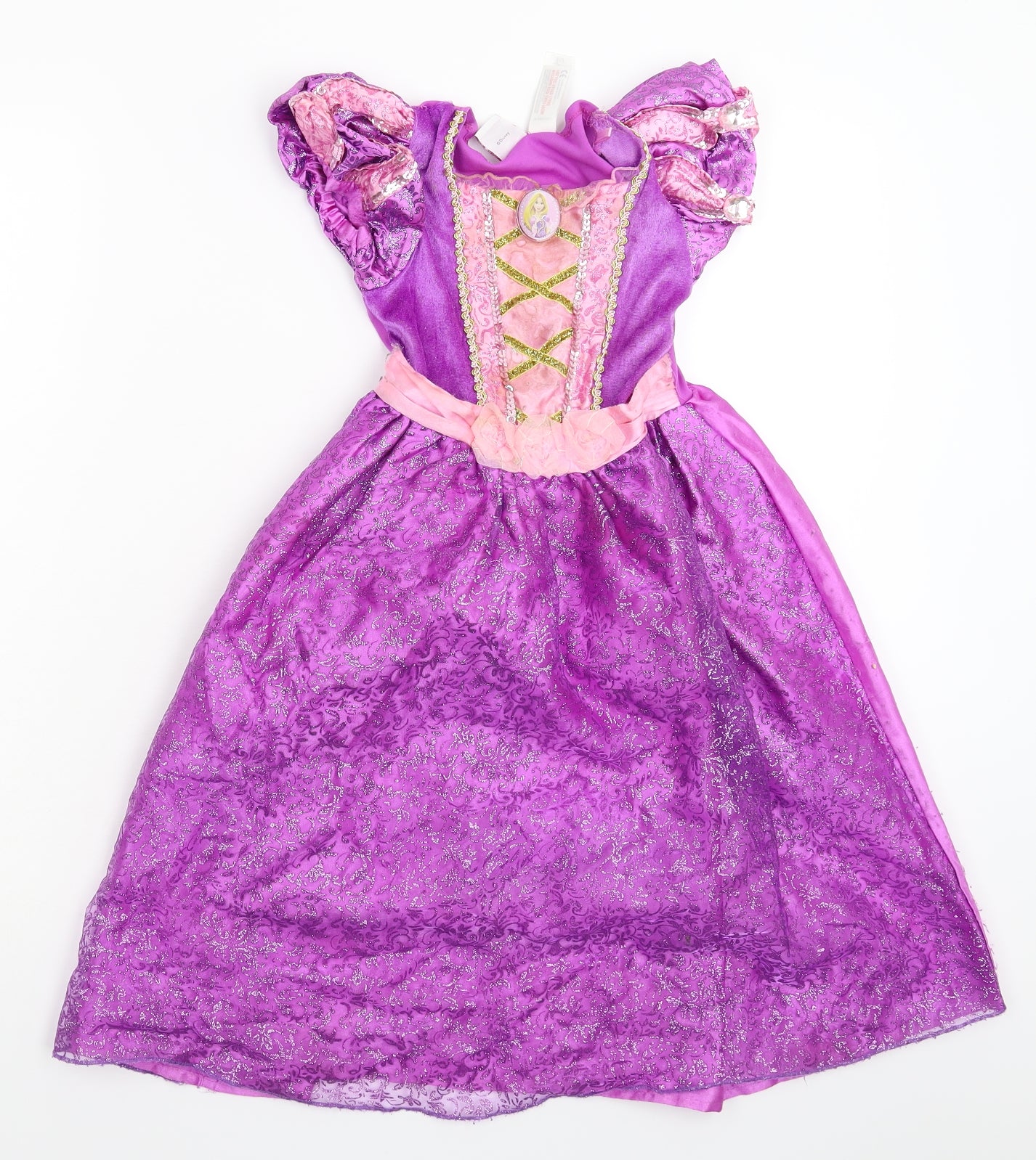 Disney Princess Girls Purple   Fit & Flare  Size 3-4 Years