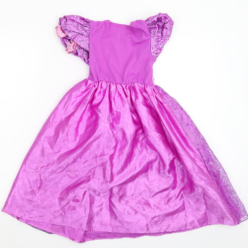 Disney Princess Girls Purple   Fit & Flare  Size 3-4 Years