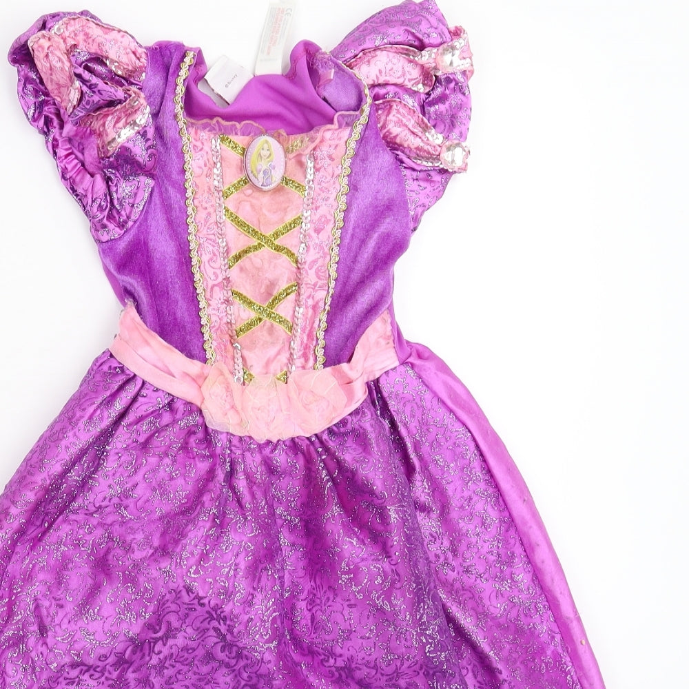 Disney Princess Girls Purple   Fit & Flare  Size 3-4 Years