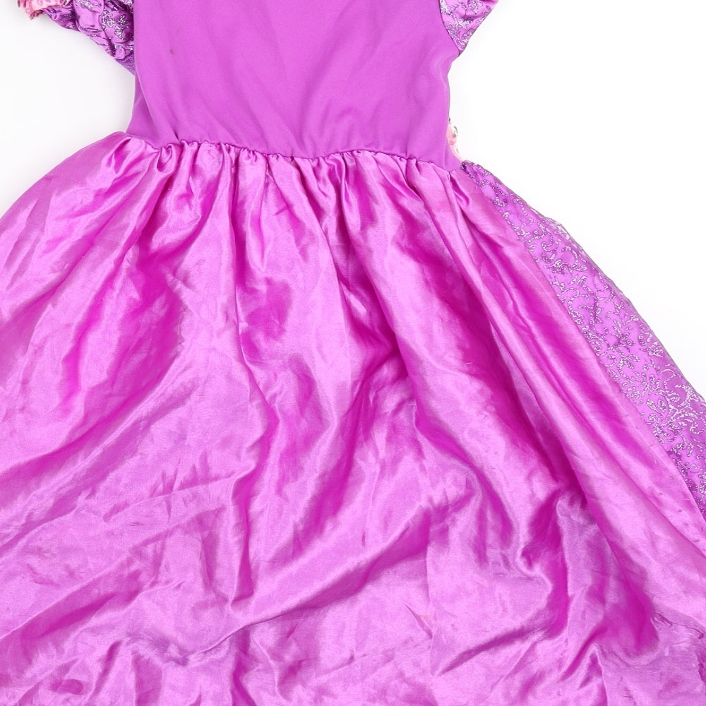 Disney Princess Girls Purple   Fit & Flare  Size 3-4 Years