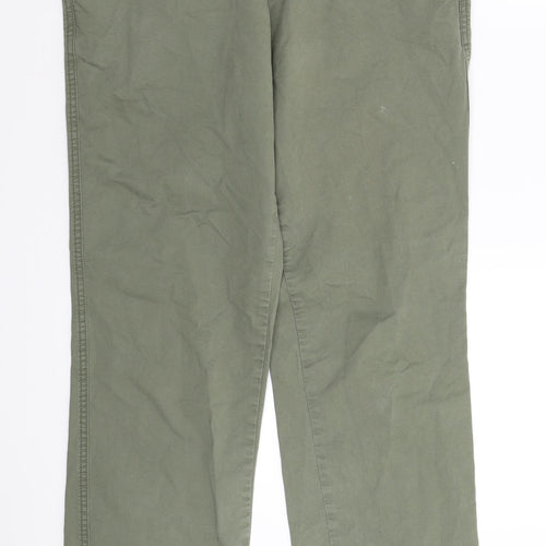 George Mens Green   Chino Trousers Size 32 L32 in