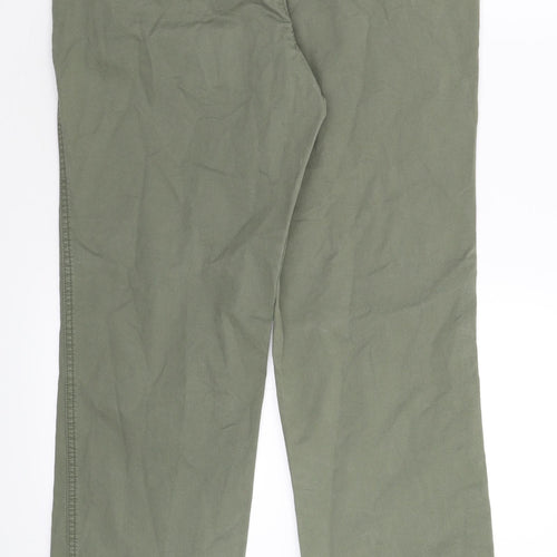 George Mens Green   Chino Trousers Size 32 L32 in