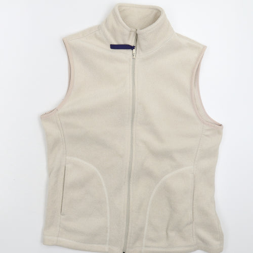 Real Clothing Womens Grey  Fleece Gilet Jacket Size 12