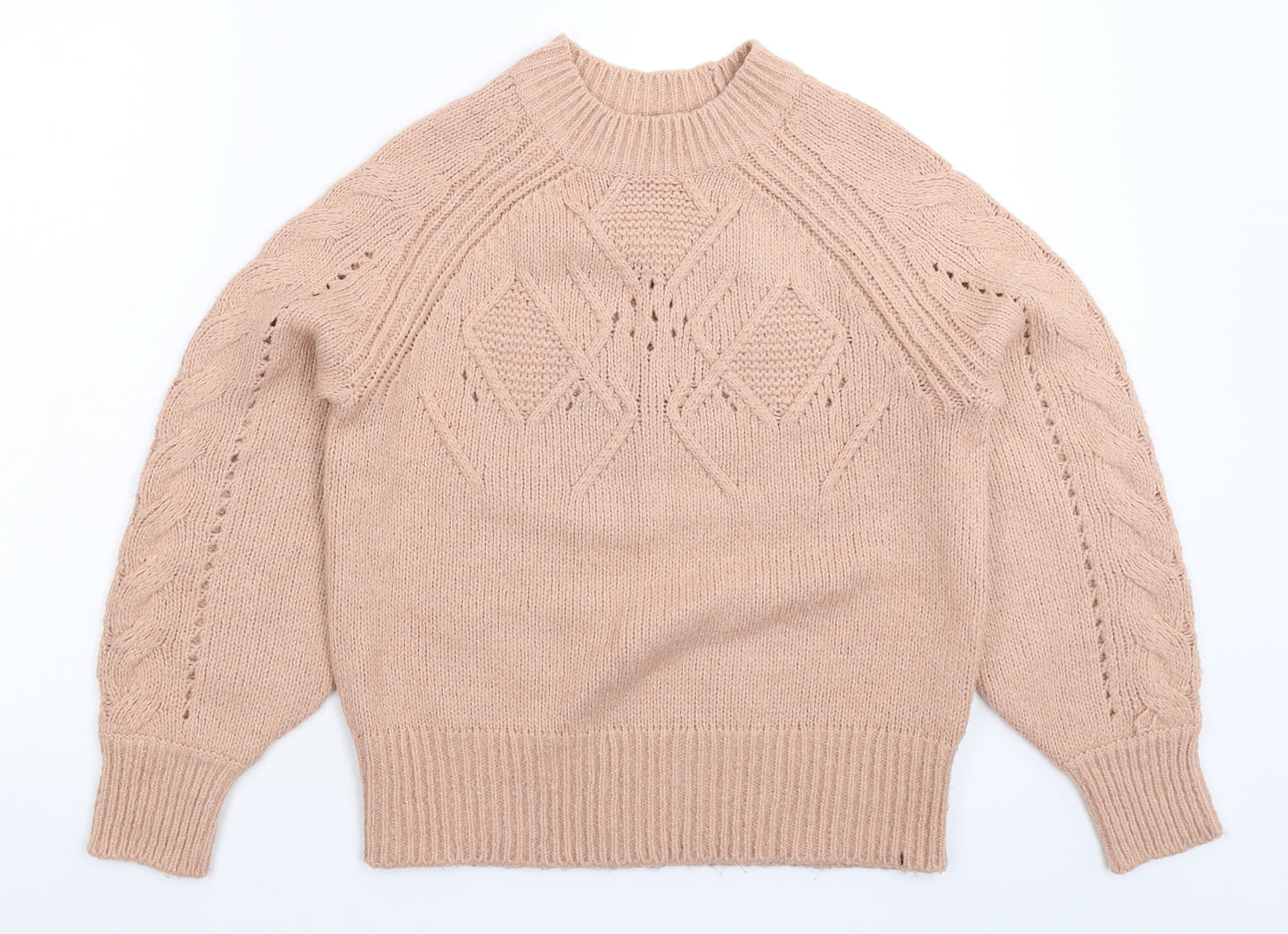 George Womens Beige  Knit Pullover Jumper Size S