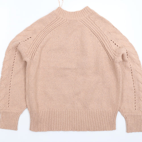 George Womens Beige  Knit Pullover Jumper Size S