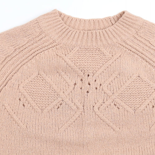 George Womens Beige  Knit Pullover Jumper Size S