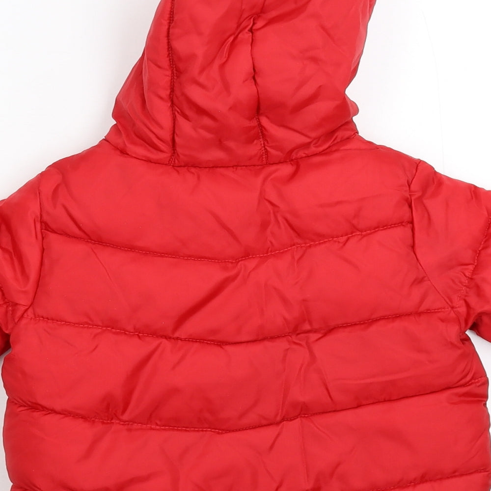 Marks and Spencer Baby Red   Puffer Jacket Jacket Size 18-24 Months