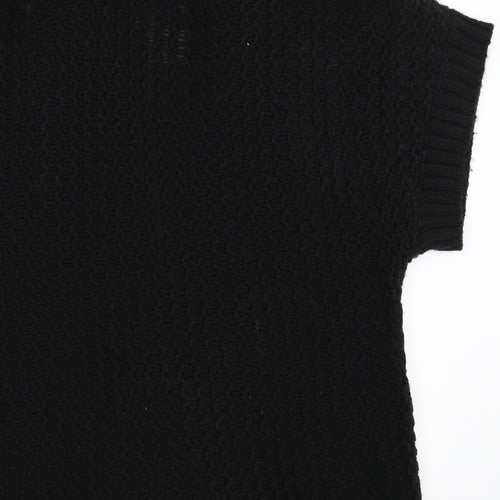 BHS Womens Black  Knit Cardigan Jumper Size 16