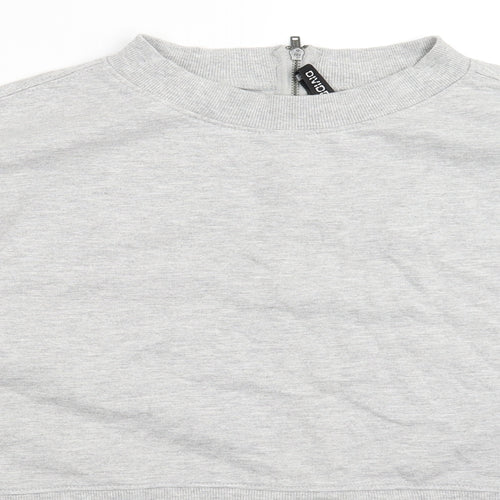 Divided Womens Grey   Pullover Sweatshirt Size S