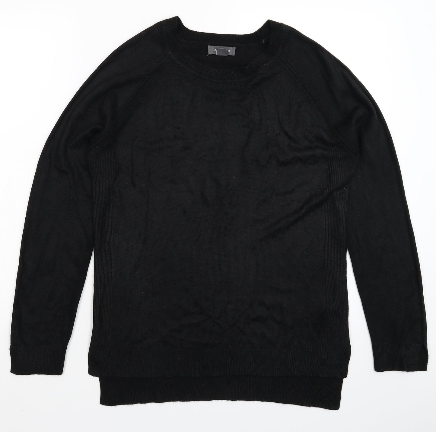 Primark Womens Black  Knit Pullover Jumper Size 12