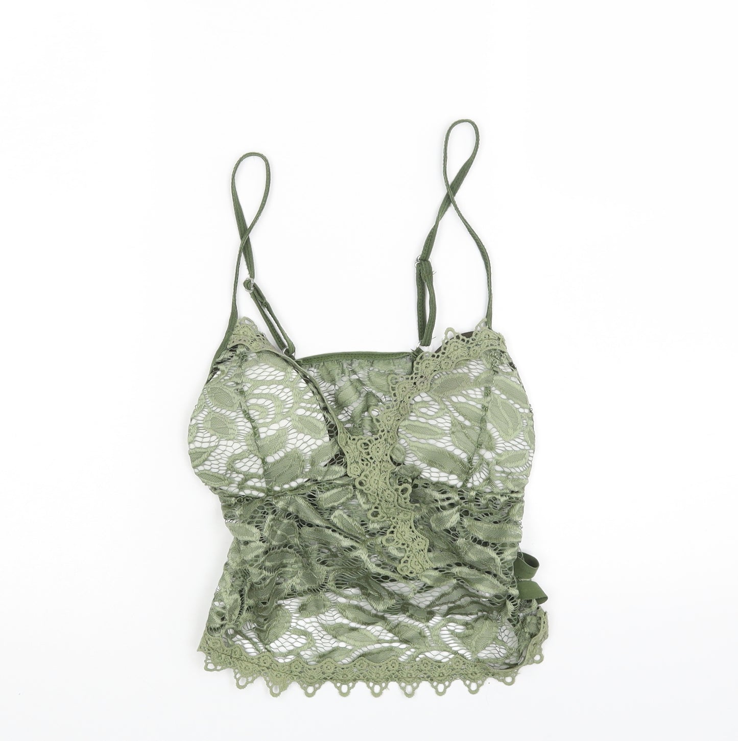 Preworn Womens Green   Basic Tank Size S