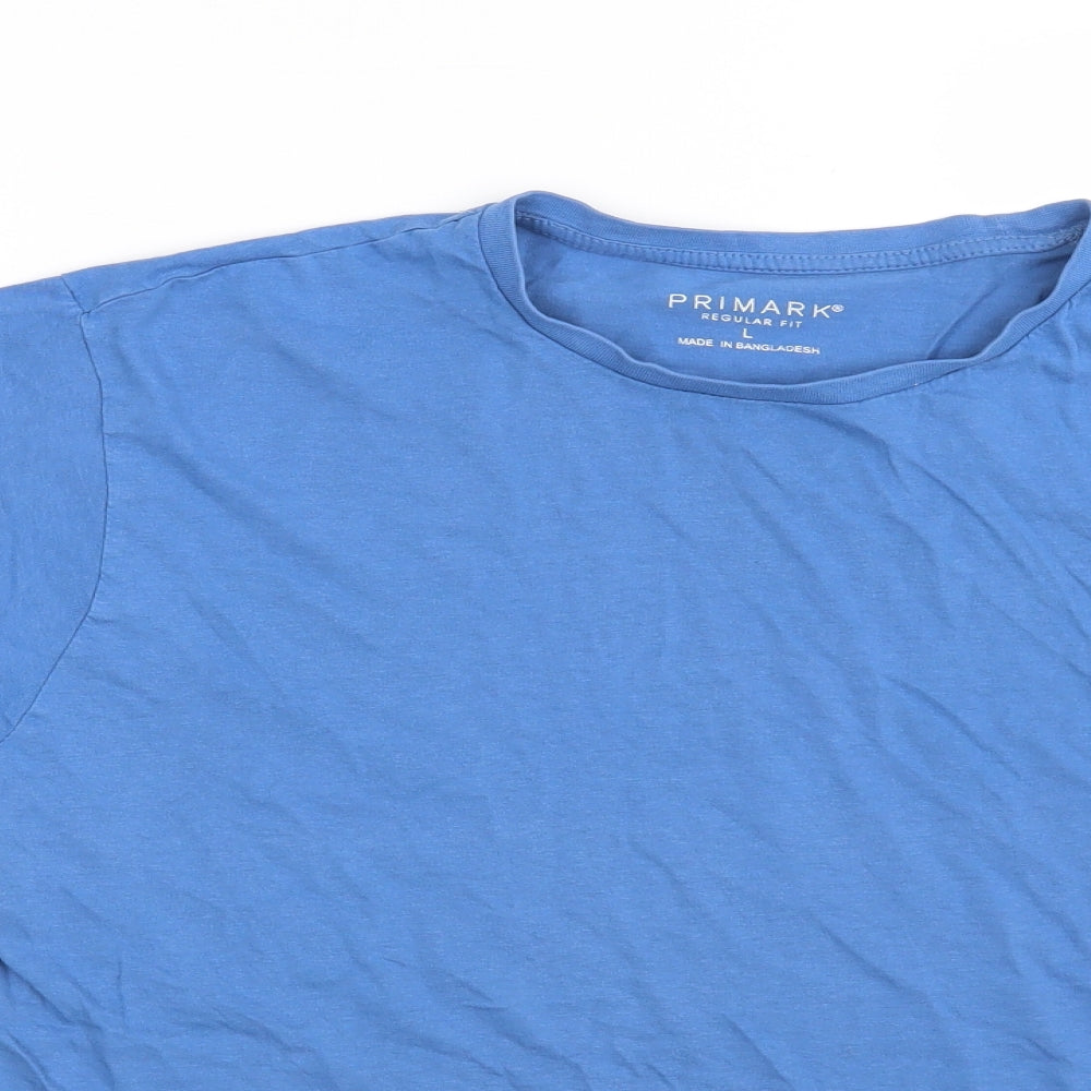 Primark Mens Blue    T-Shirt Size L