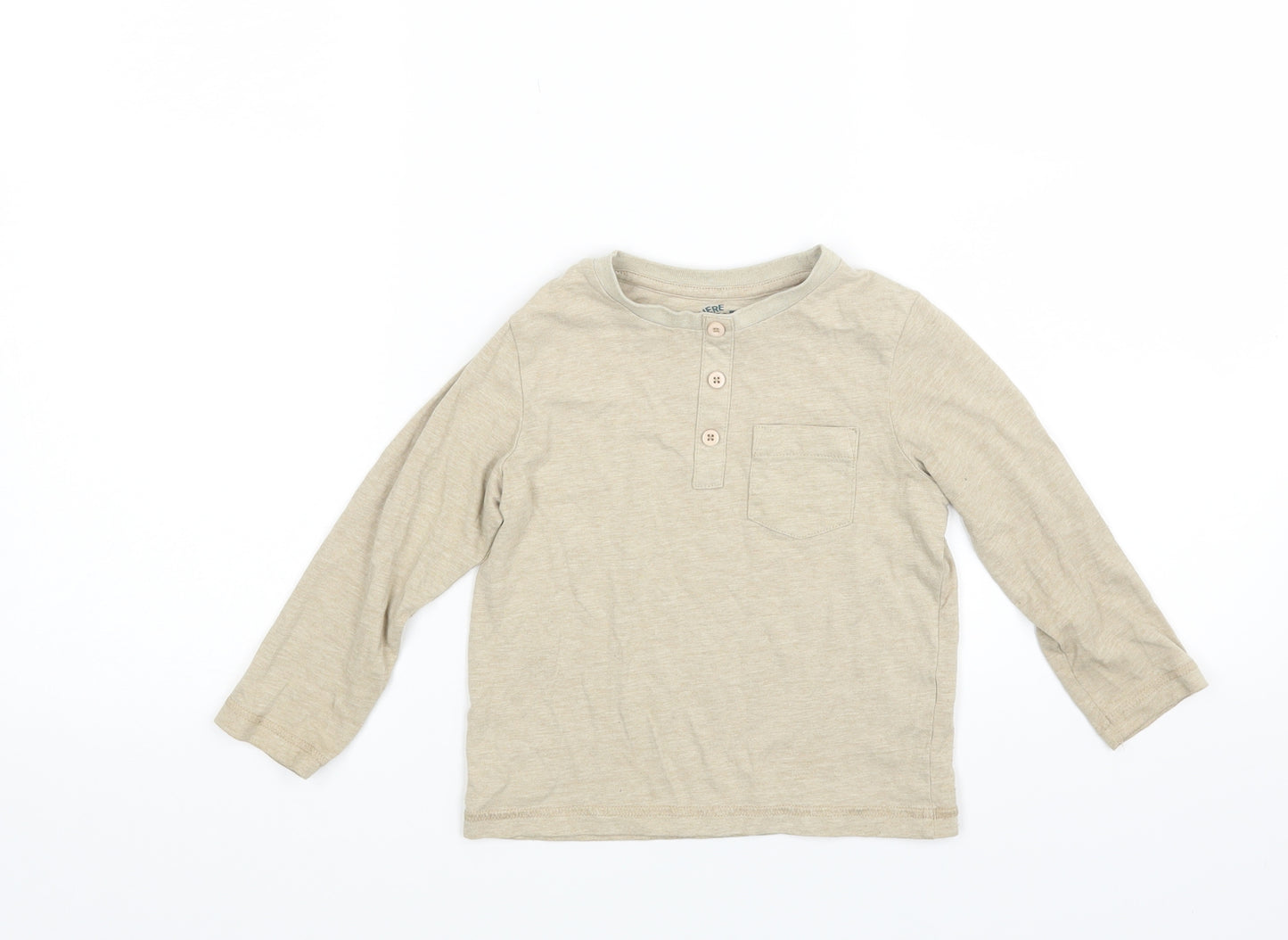 TU Boys Beige  Rayon Pullover Sweatshirt Size 2 Years