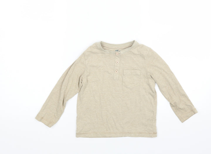 TU Boys Beige  Rayon Pullover Sweatshirt Size 2 Years
