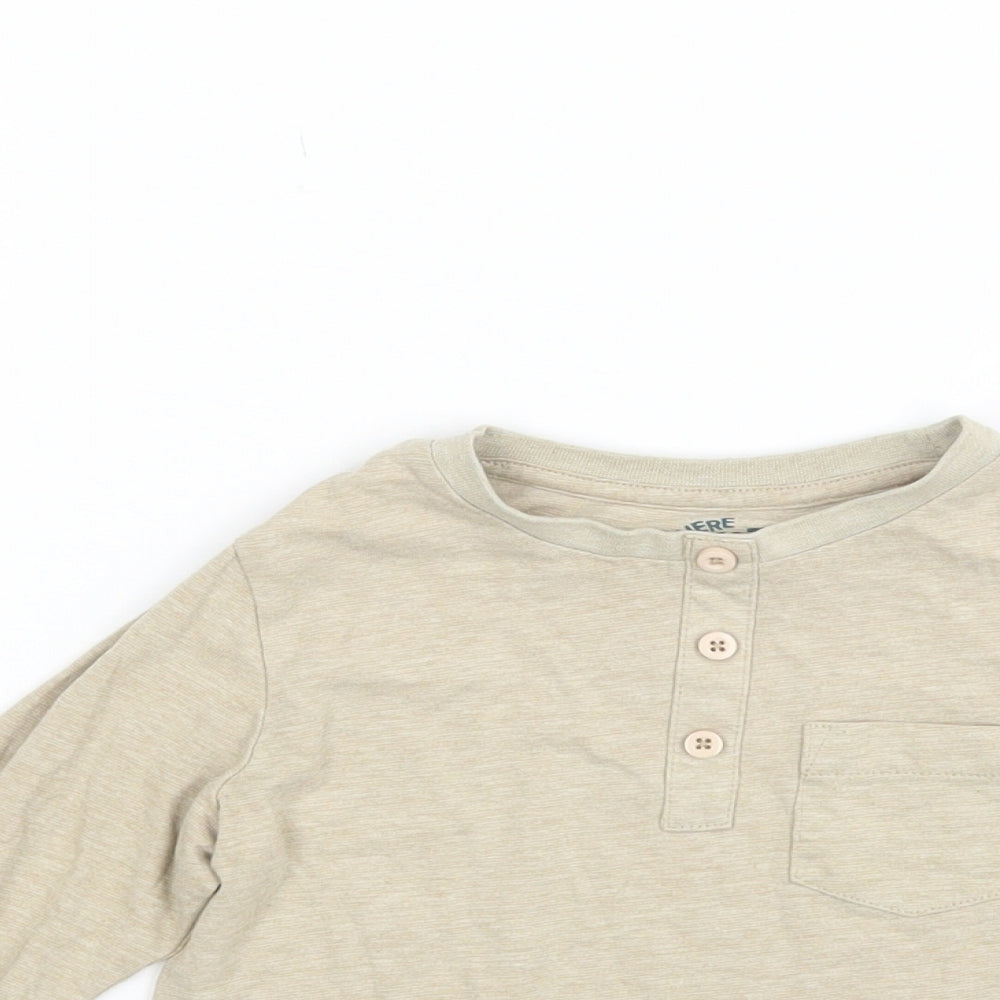 TU Boys Beige  Rayon Pullover Sweatshirt Size 2 Years