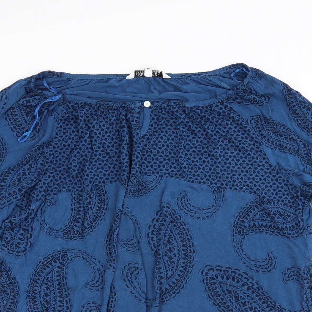 Debenhams Womens Blue   Tunic Blouse Size 18