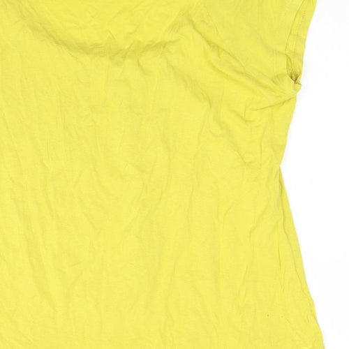 H&M Womens Yellow   Basic T-Shirt Size M