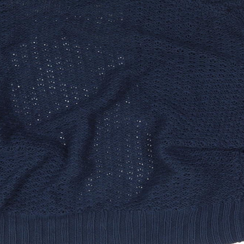 Oasis Womens Blue  Knit Wrap Jumper Size 10