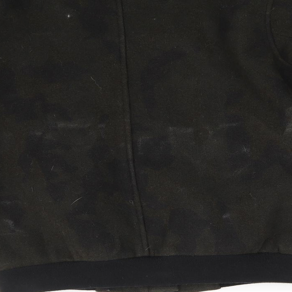 Topman Womens Green Camouflage  Bomber Jacket Coat Size 2XS