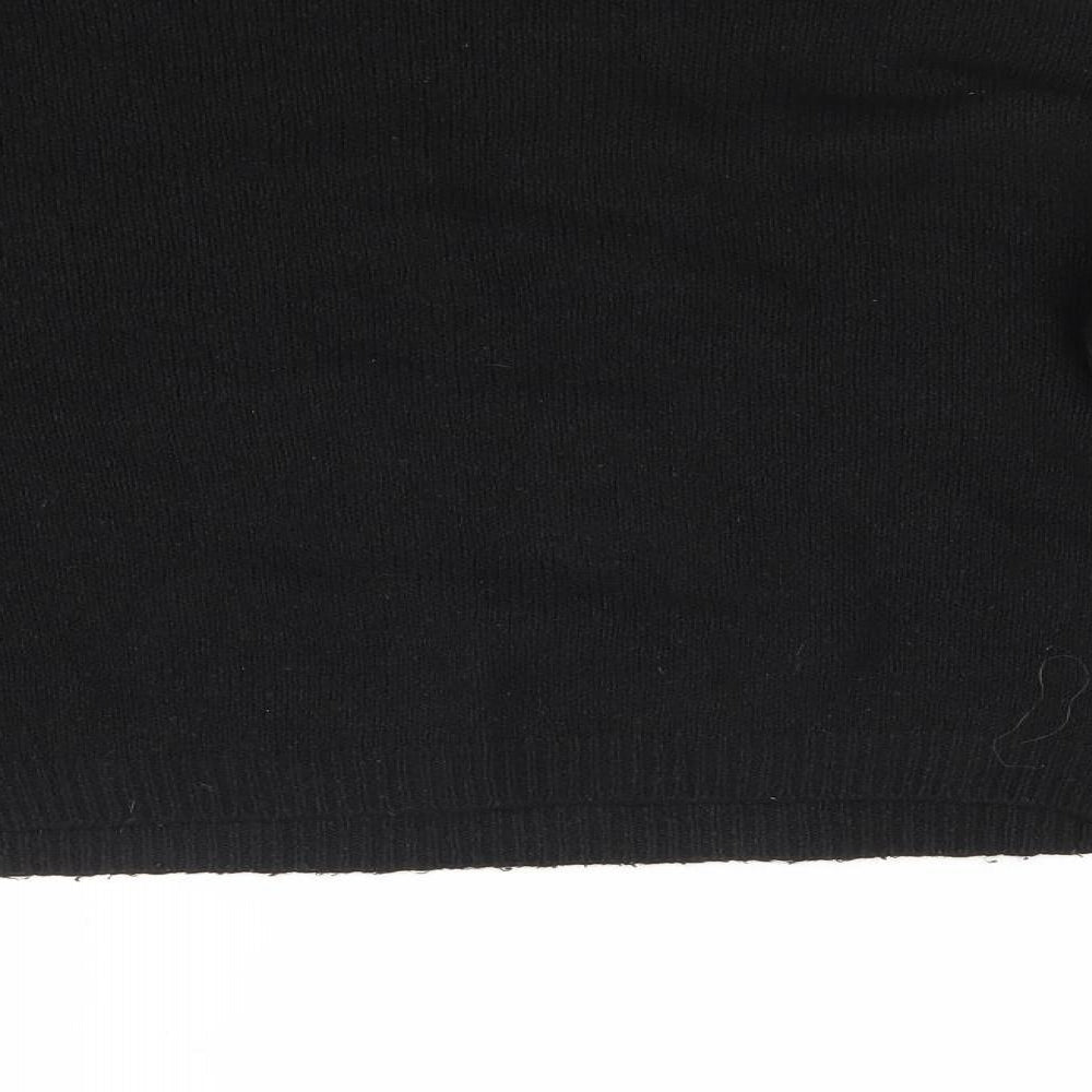 Primark Womens Black  Knit Pullover Jumper Size L  - Cropped