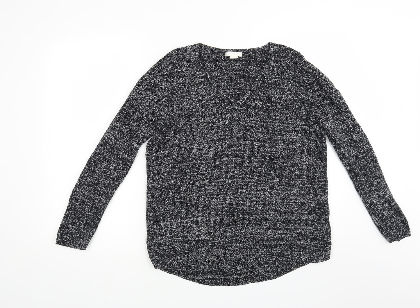 H&M Womens Grey  Knit Pullover Jumper Size M