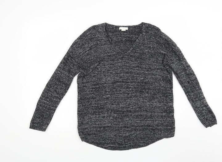 H&M Womens Grey  Knit Pullover Jumper Size M