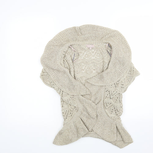 Soon Womens Beige   Wrap Jumper Size 14