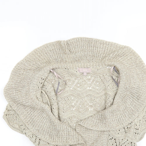 Soon Womens Beige   Wrap Jumper Size 14
