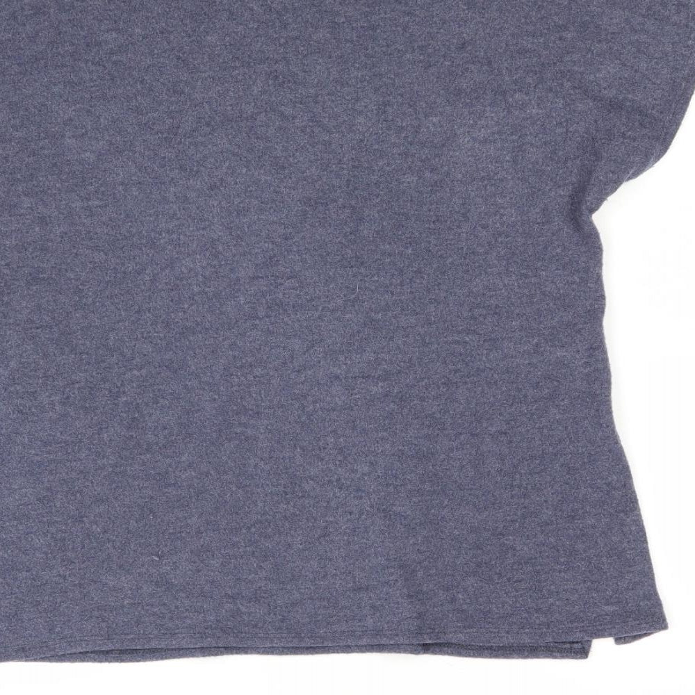Lakeland Womens Blue  Fleece Basic T-Shirt Size 12