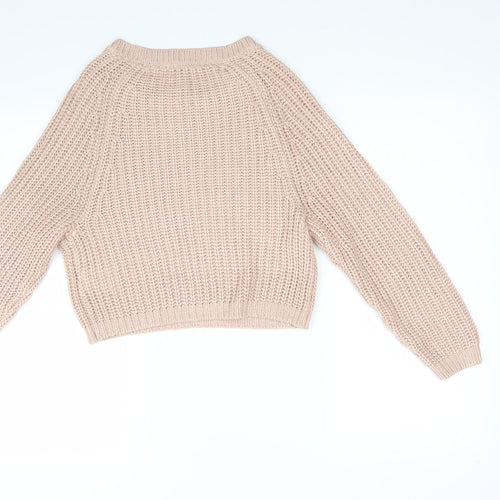 Divided Womens Beige  Knit Pullover Jumper Size XS