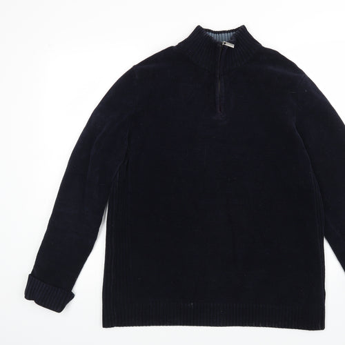 John Lewis Mens Blue   Henley Jumper Size L