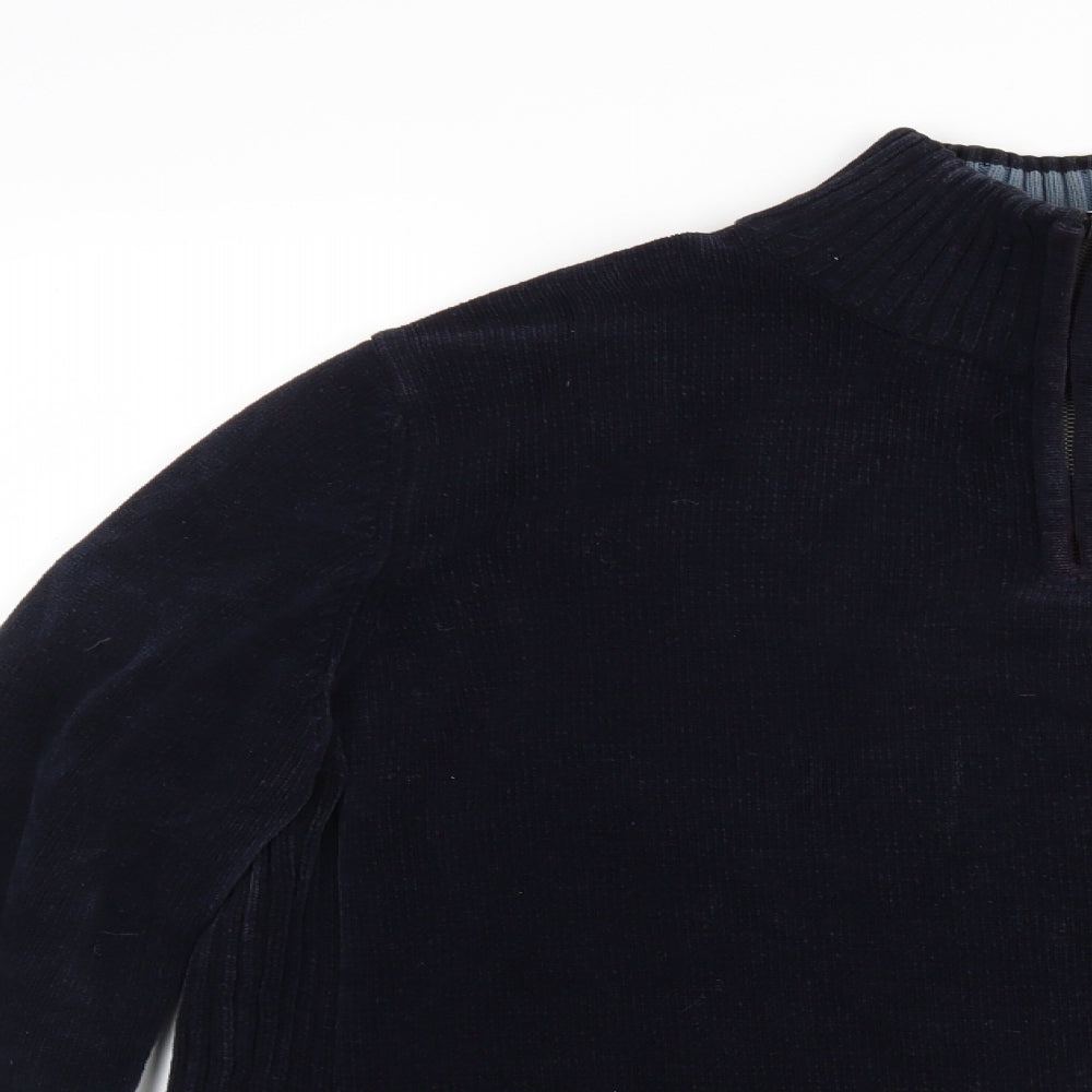 John Lewis Mens Blue   Henley Jumper Size L