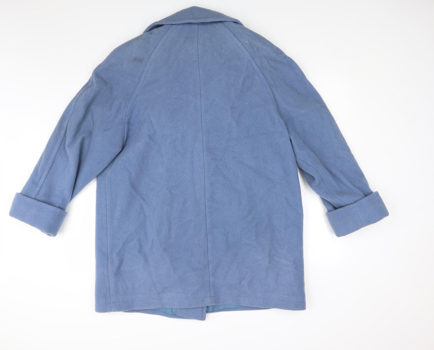 Essentials Womens Blue   Overcoat Coat Size 18