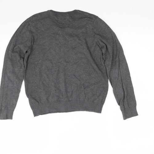 Marks and Spencer Boys Grey  Knit Pullover Jumper Size 11-12 Years