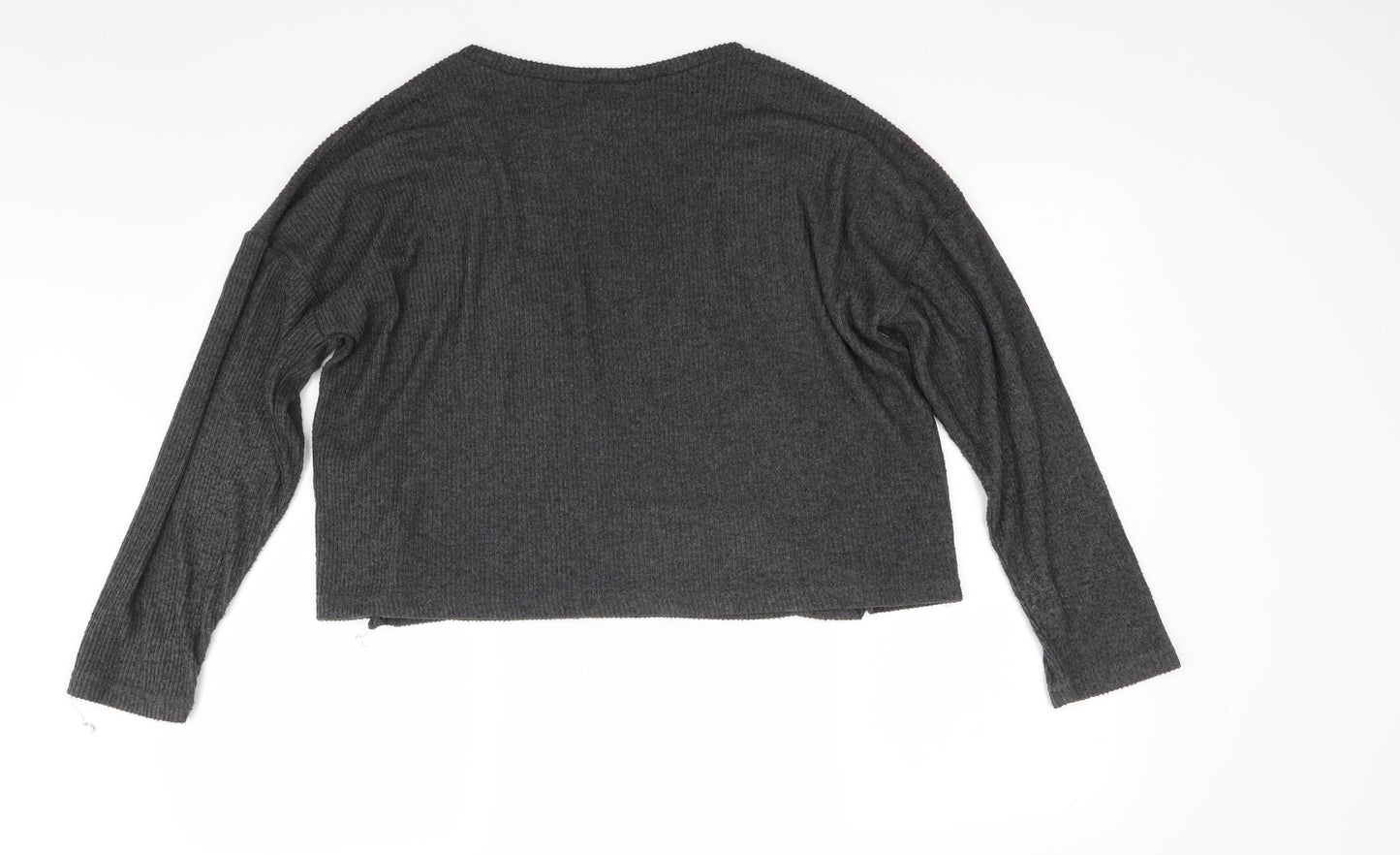 H&M Womens Grey  Knit Pullover Jumper Size M