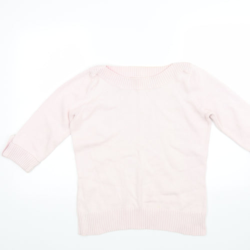 Marks Womens Pink  Knit Pullover Jumper Size 16