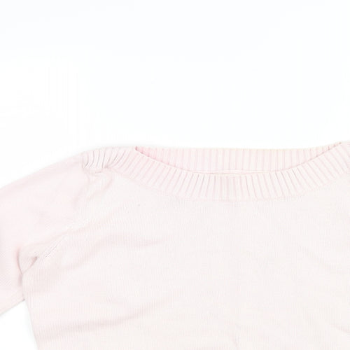 Marks Womens Pink  Knit Pullover Jumper Size 16